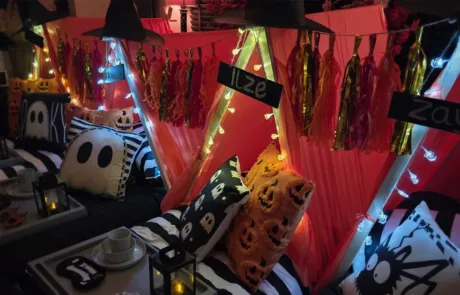 Halloween Tipi Tent Slaapfeestje bij jou thuis