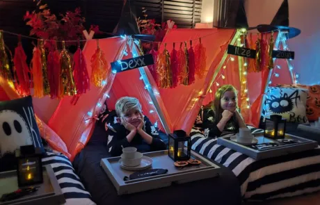 Halloween slaapfeestje