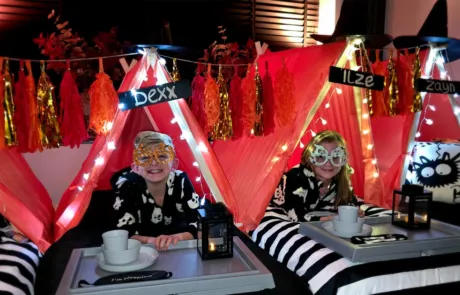 Halloween thema Tipi Tent Slaapfeestje