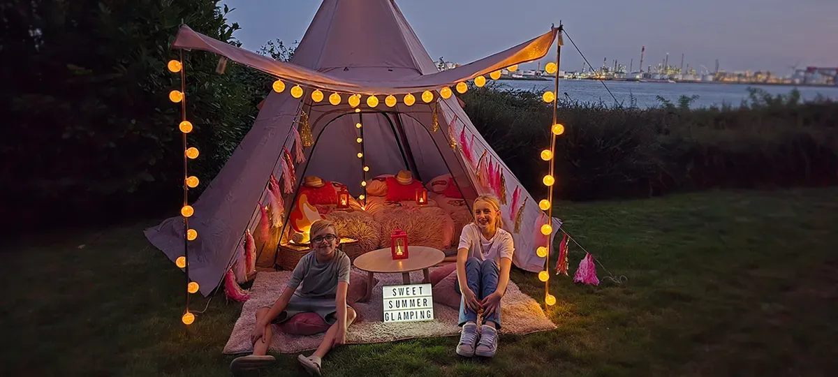 glamping kinderfeestje huren