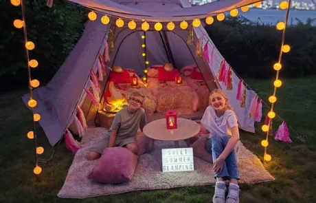 glamping kinderfeestje tentjes