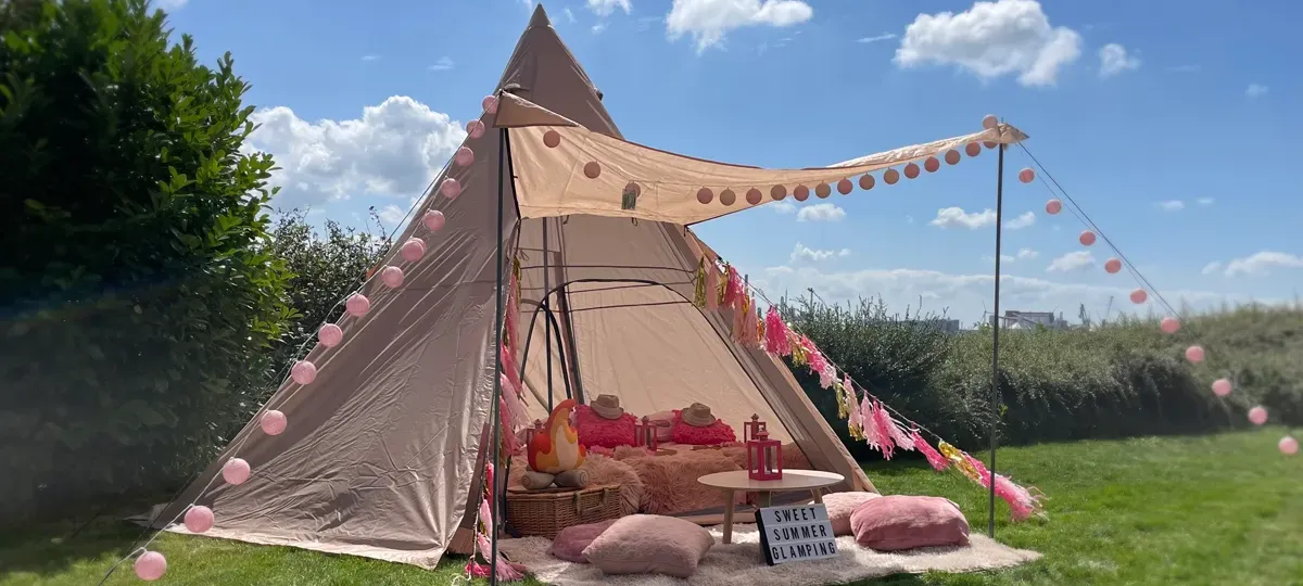glamping tentjes huren voor kinderen