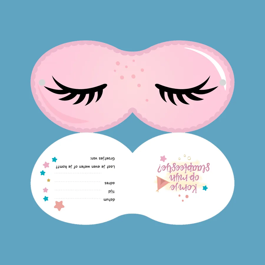 gratis slaapfeestje uitnodiging