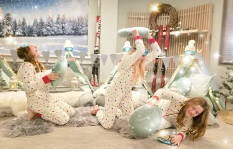 slaapfeestje met winter thema organiseren