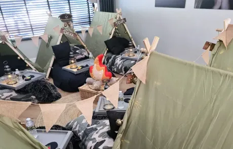 stoer slaapfeestje huren