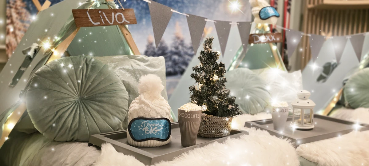 winter wonderland tipi slaapfeestje huren